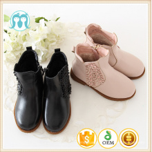 China wholesale kid shoe Kids short boot winter Pink PU girl boots fashion Black Boot child shoes